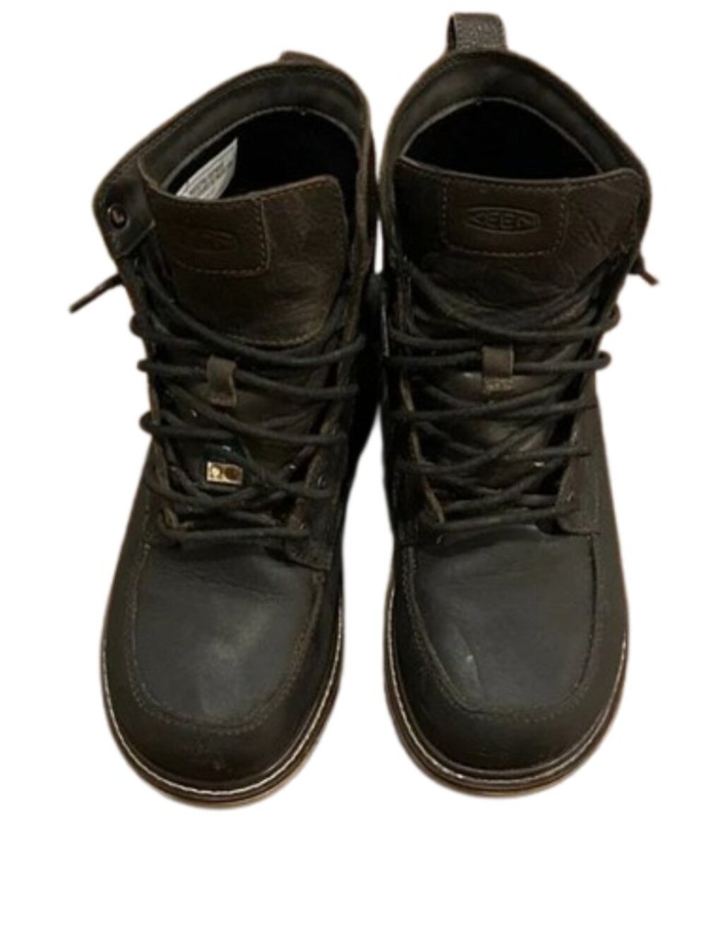 30. KEEN Men's Dark Brown Leather Boots STEEL TOE - Only worn a few times